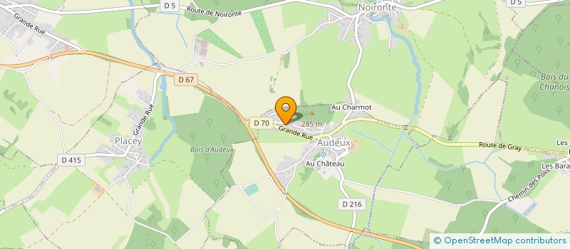 localisation de l'entreprise AM TRANSPORT  AUDEUX