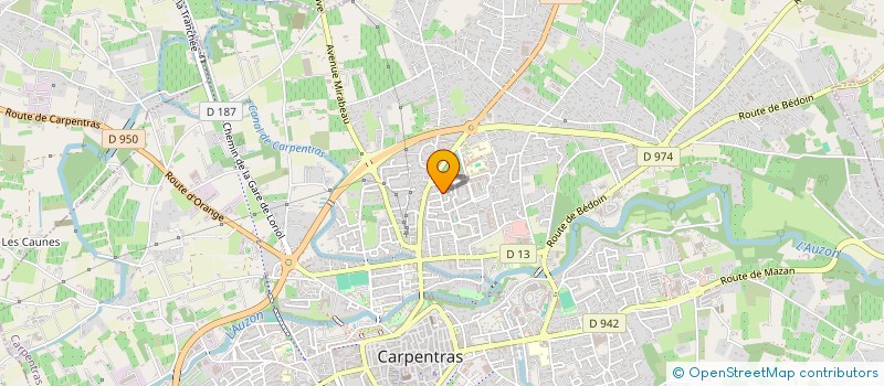 localisation de l'entreprise AM TRANSPORT à CARPENTRAS