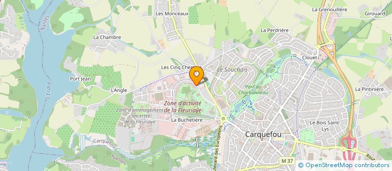 localisation de l'entreprise AM TRANSPORT EXPRES à CARQUEFOU