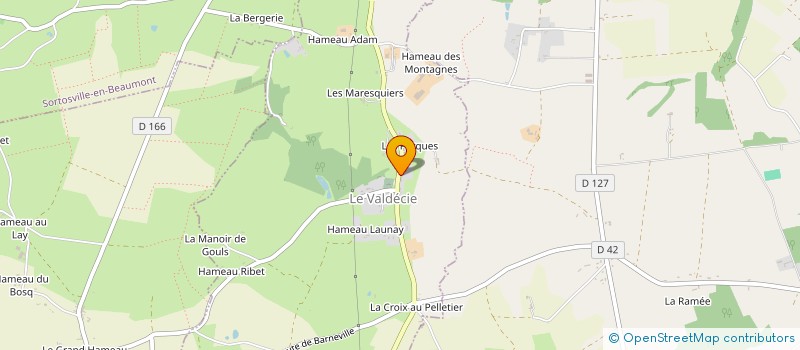 localisation de l'entreprise AM TRANSPORTS  BRICQUEBEC-EN-COTENTIN