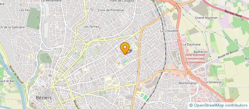 localisation de l'entreprise AM TRAVAUX  BEZIERS