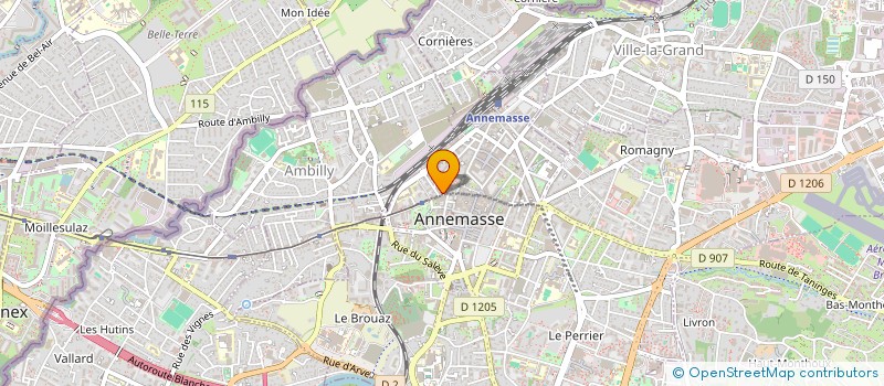 localisation de l'entreprise AM TRAVAUX INTERIEURS  ANNEMASSE