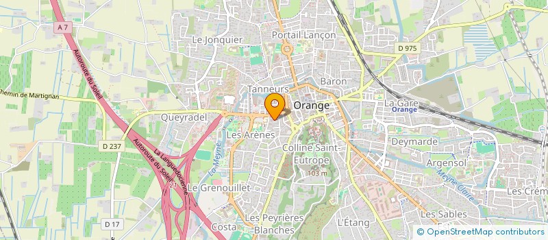 localisation de l'entreprise AM USINAGE  ORANGE