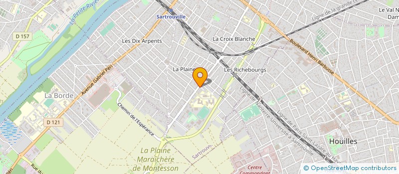 localisation de l'entreprise AM VOYAGES  SARTROUVILLE