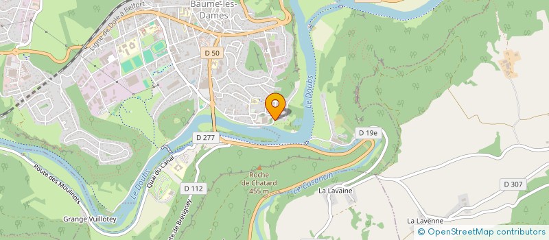 localisation de l'entreprise AM2A  BAUME-LES-DAMES