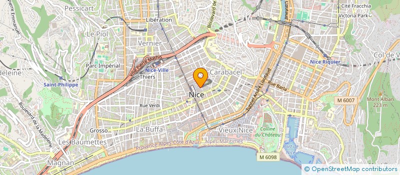 localisation de l'entreprise AM2C à NICE