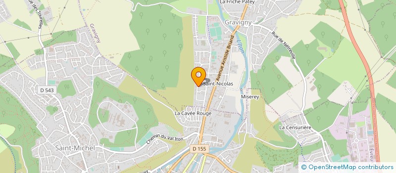 localisation de l'entreprise AM2C RUELLAND à GRAVIGNY