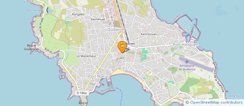 localisation de l'entreprise AM2D à QUIBERON