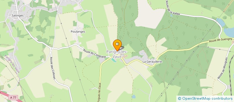 localisation de l'entreprise AM2EB à PARIGNY-LES-VAUX
