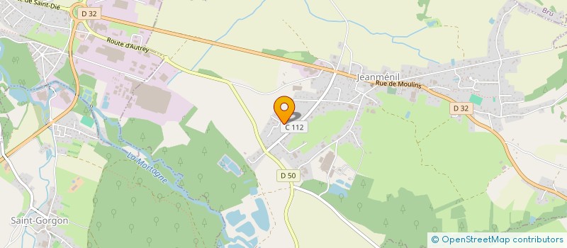 localisation de l'entreprise AM2G à JEANMENIL