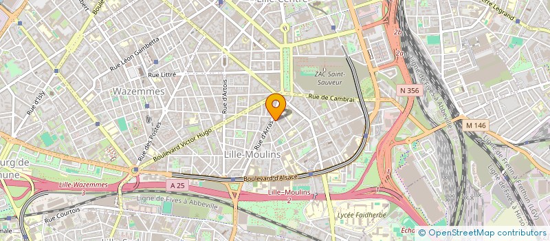 localisation de l'entreprise AM2I à LILLE