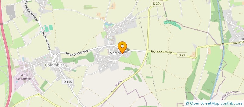 localisation de l'entreprise AM7 RACING TEAM  COLOMBIER-SAUGNIEU