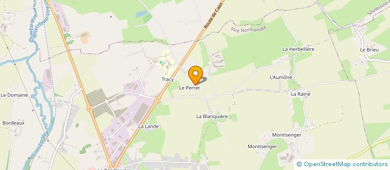 localisation de l'entreprise AMA 2C  VIRE NORMANDIE