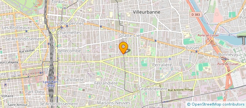 localisation de l'entreprise AMA à VILLEURBANNE