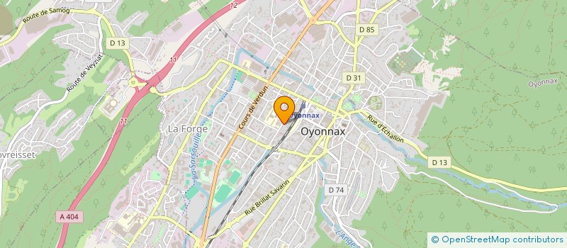localisation de l'entreprise AMA à OYONNAX