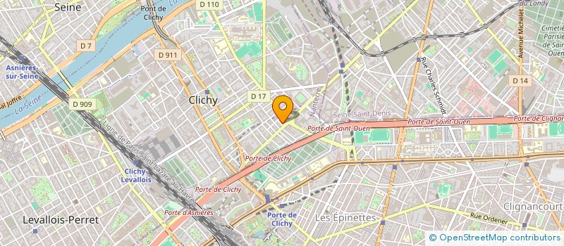 localisation de l'entreprise AMA à CLICHY