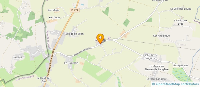 localisation de l'entreprise AMA à HERBIGNAC
