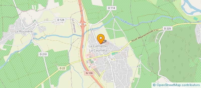 localisation de l'entreprise AMA  LA CALMETTE