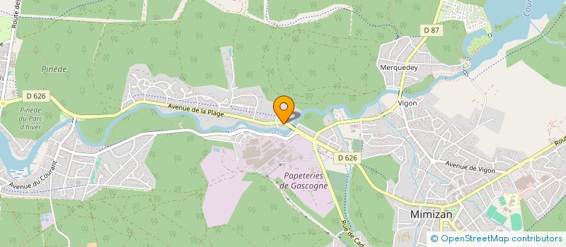 localisation de l'entreprise AMA AIKIDO à MIMIZAN