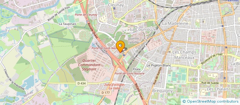 localisation de l'entreprise AMA - ANTOINE MASSINON ARCHITECTE  SAINT-JACQUES-DE-LA-LANDE