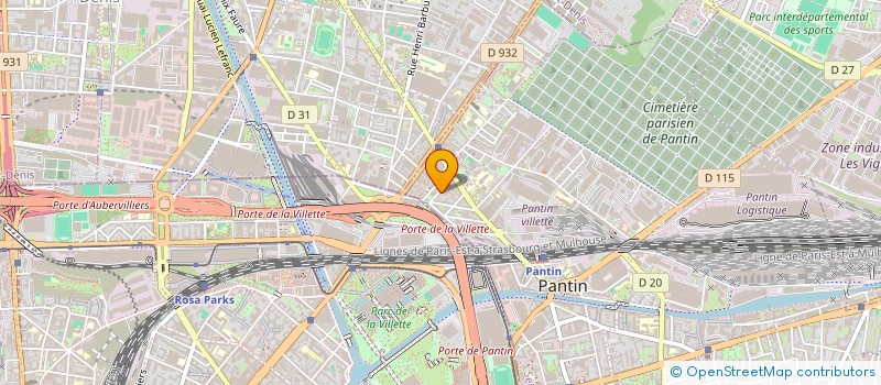localisation de l'entreprise AMA BAT à PANTIN
