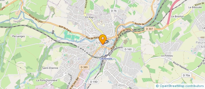 localisation de l'entreprise AMA.BJ  L'ARBRESLE