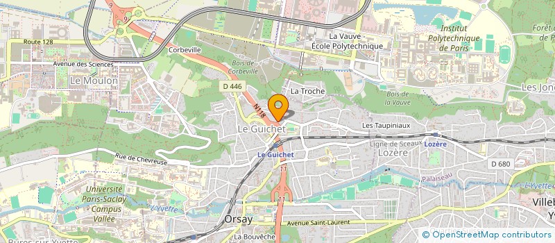 localisation de l'entreprise AMA CONSEIL  ORSAY