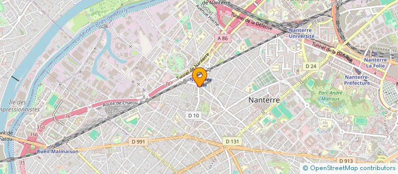 localisation de l'entreprise AMA CONSEIL IMMO  NANTERRE