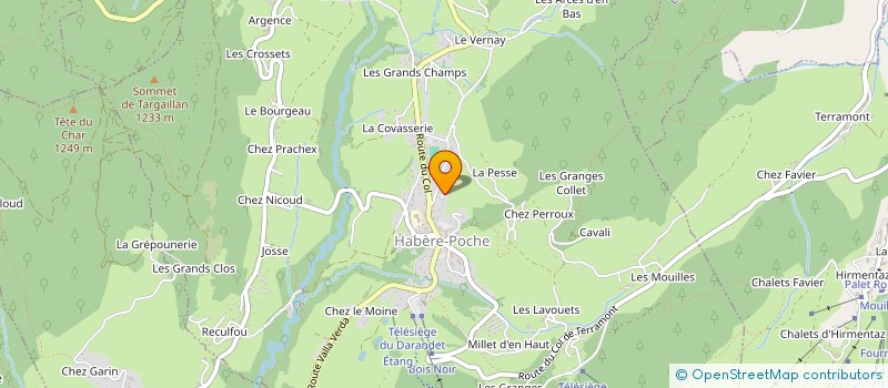 localisation de l'entreprise AMA DABLAM HOLDING  HABERE-POCHE