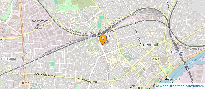 localisation de l'entreprise AMA EMBALLAGE à ARGENTEUIL