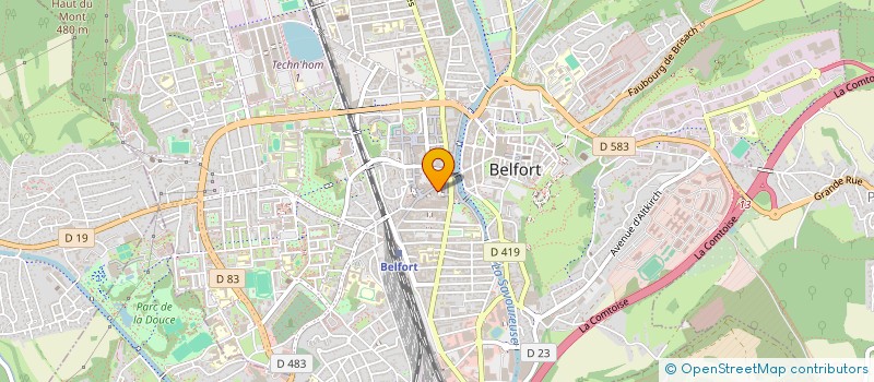 localisation de l'entreprise AMA-MESURES à BELFORT
