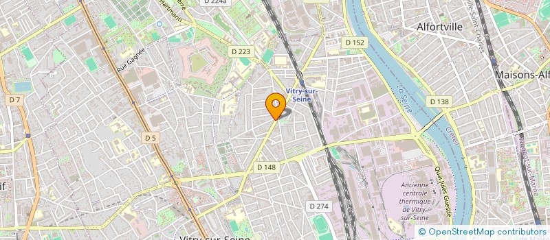 localisation de l'entreprise AMA PIZZA à VITRY-SUR-SEINE