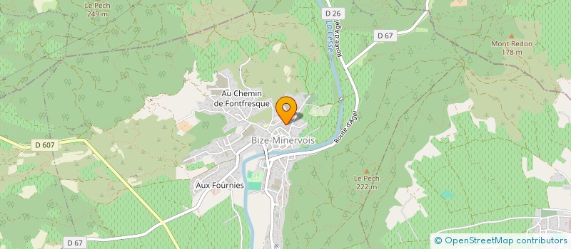 localisation de l'entreprise AMA'SALLE  BIZE-MINERVOIS