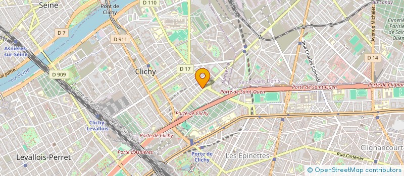 localisation de l'entreprise AMA TAXI à CLICHY