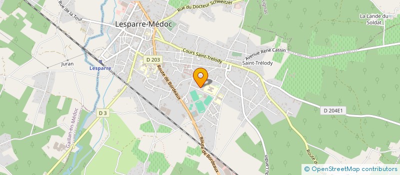 localisation de l'entreprise AMA VITI SERVICES à LESPARRE-MEDOC