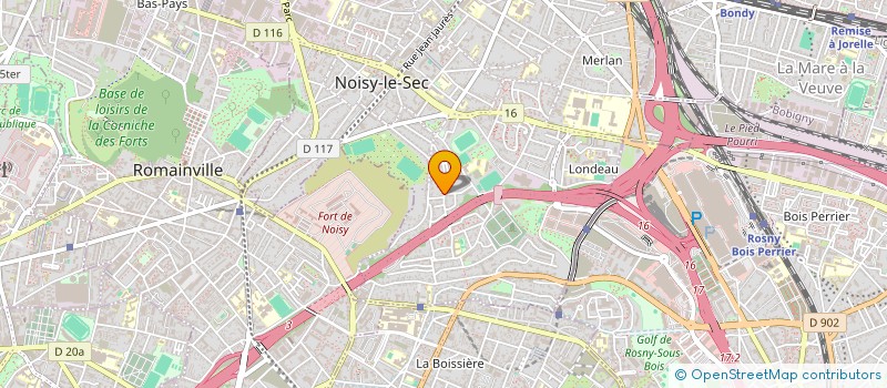 localisation de l'entreprise AMAA à NOISY-LE-SEC