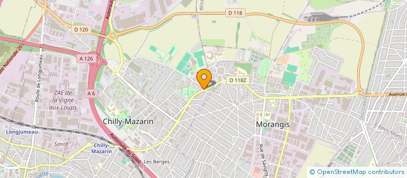 localisation de l'entreprise AMAA à CHILLY-MAZARIN
