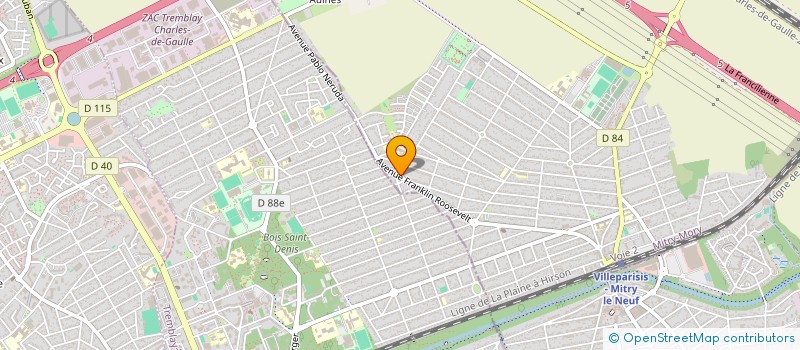 localisation de l'entreprise AMAANA  MITRY-MORY