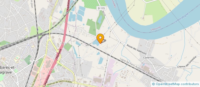 localisation de l'entreprise AMABARES BOX  SAINT-LOUBES