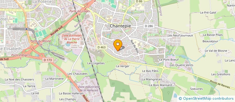 localisation de l'entreprise AMAC 2  CHANTEPIE