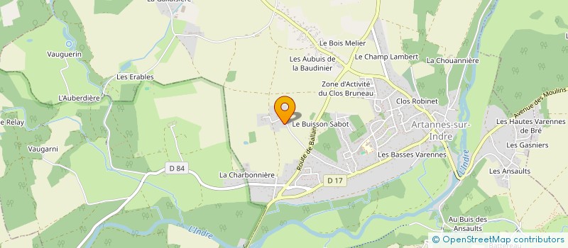 localisation de l'entreprise AMAC  ARTANNES-SUR-INDRE