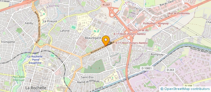 localisation de l'entreprise AMAC à LA ROCHELLE