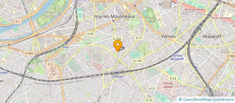 localisation de l'entreprise AMAC à ISSY-LES-MOULINEAUX