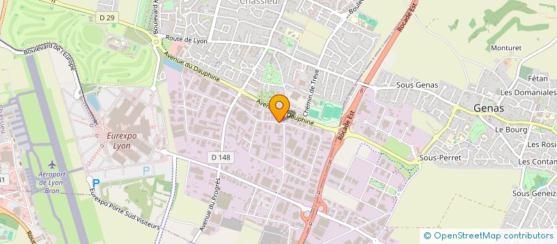 localisation de l'entreprise AMAC  CHASSIEU