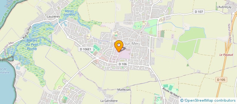 localisation de l'entreprise AMAC à NIEUL-SUR-MER