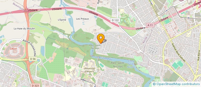 localisation de l'entreprise AMAC à AVRILLE