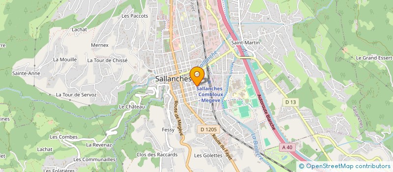 localisation de l'entreprise AMAC à SALLANCHES