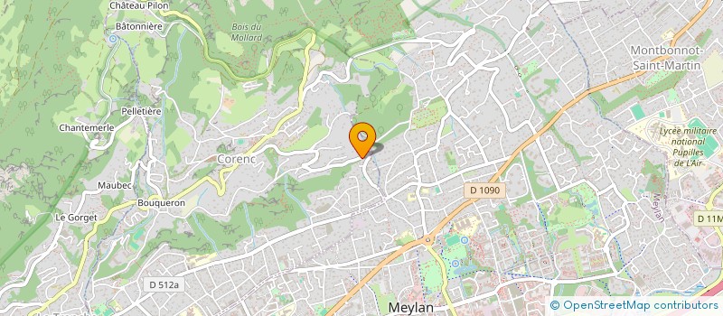 localisation de l'entreprise AMAC LE BOURCET  CORENC