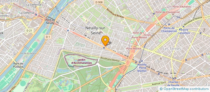 localisation de l'entreprise AMACA à NEUILLY-SUR-SEINE