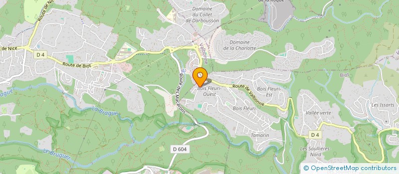 localisation de l'entreprise AMACA  BIOT